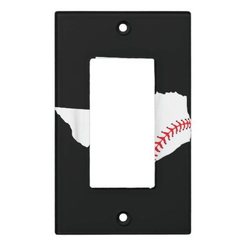 Texas Baseball State funny Texas Baseball  Light Switch Cover