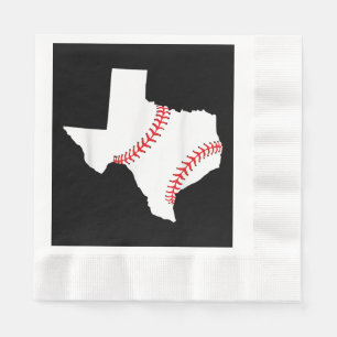 Texas Baseball State funny Texas Baseball Napkins