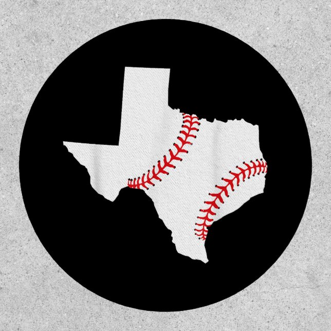 Texas Baseball State funny Texas Baseball  Patch (Front)