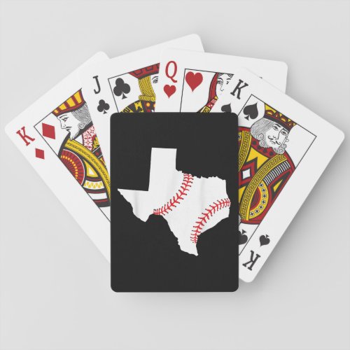 Texas Baseball State funny Texas Baseball  Playing Cards