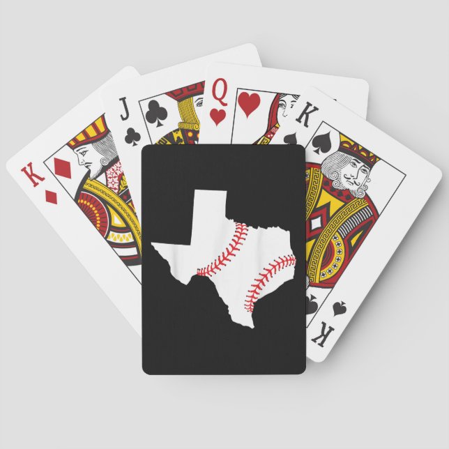 Texas Baseball State funny Texas Baseball  Poker Cards (Back)