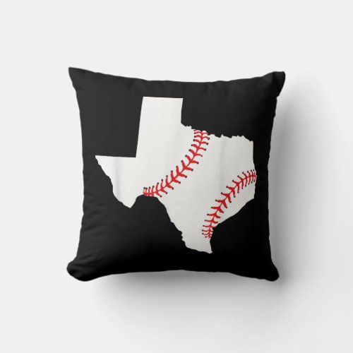 Texas Baseball State funny Texas Baseball  Throw Pillow