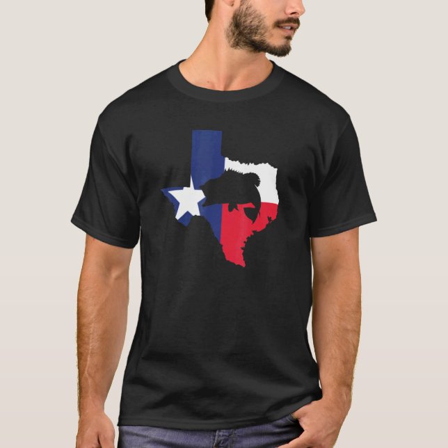 Texas Bass Fishing T-Shirt (Front)