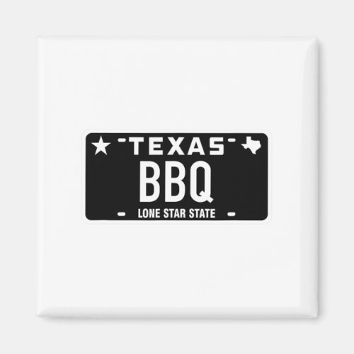 Texas Bbq License Plate Food Meat Tx Austin Gift G Magnet