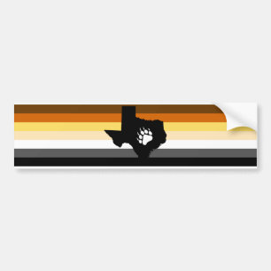 Texas Bear Bumper Sticker