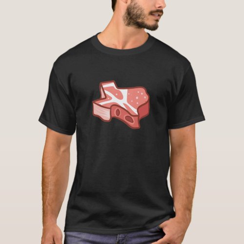 Texas Beef Steak Design for proud Texans T_Shirt