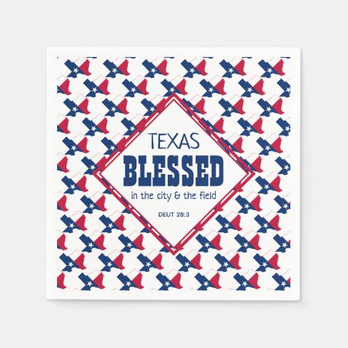 TEXAS BLESSED Independence Christian Party Paper Napkins