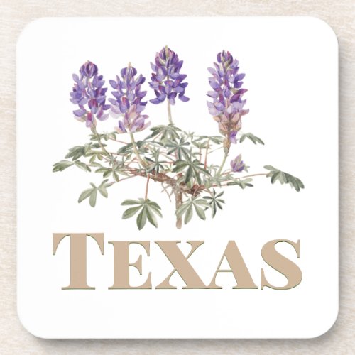 Texas Bluebonnet 2  Beverage Coaster