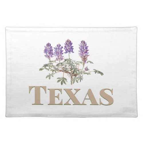 Texas Bluebonnet 2  Cloth Placemat