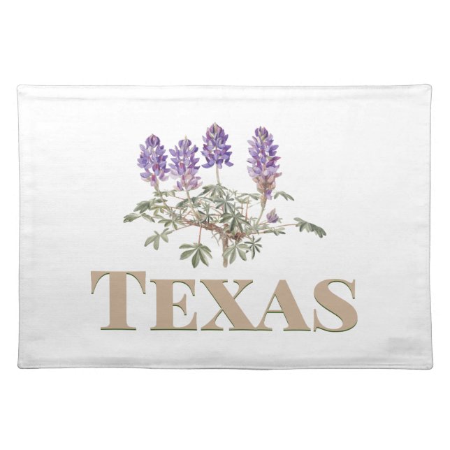 Texas Bluebonnet 2  Cloth Placemat (Front)