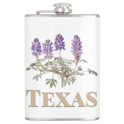 Texas Bluebonnet 2  Flask