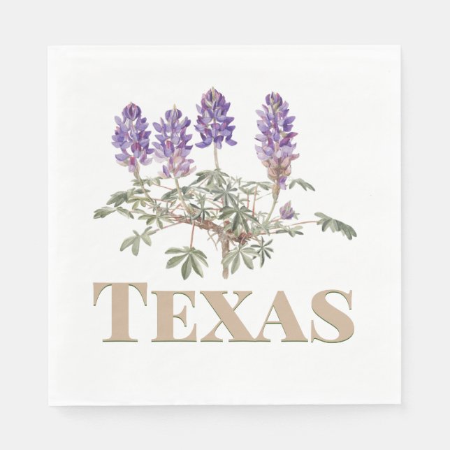 Texas Bluebonnet 2  Napkins (Front)