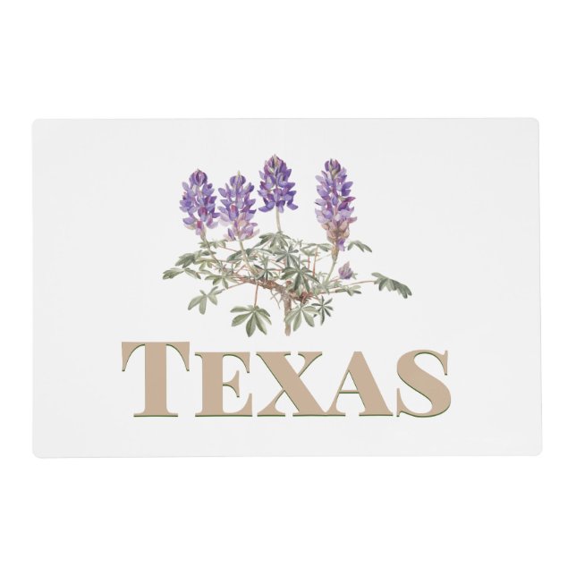 Texas Bluebonnet 2  Placemat (Front)
