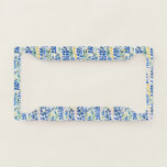 Texas Bluebonnet Blue Wildflower License Plate Frame