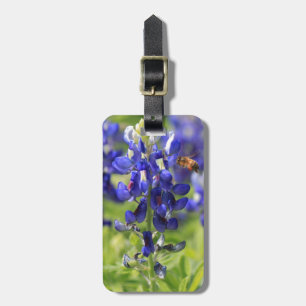 Texas Bluebonnet & Bumblebee personalized luggage Luggage Tag