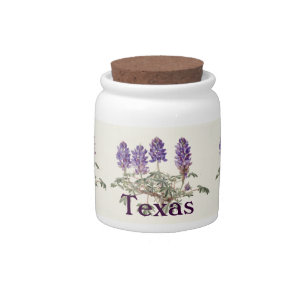 Texas Bluebonnet Candy Jar