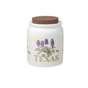 Texas Bluebonnet Candy Jar