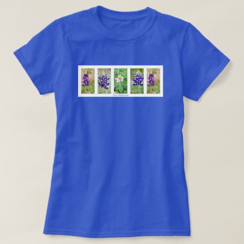 Texas Bluebonnet Collage tshirt