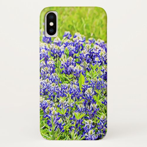 Texas Bluebonnet Flowers Art Phone Case