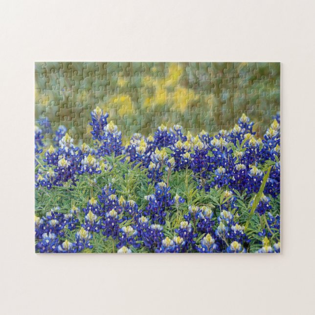 Texas Bluebonnet Flowers Art Puzzle (Horizontal)