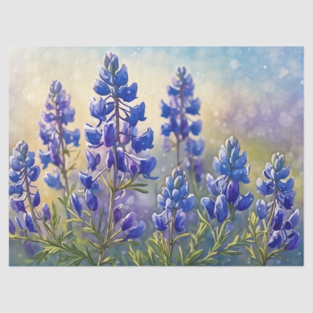 Texas Bluebonnet Gift Tissue Tissue Paper (Front)