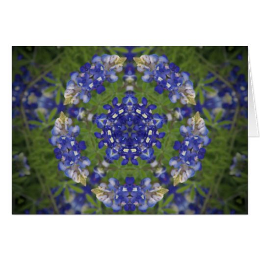 Texas Bluebonnet Kaleidoscope (Front Horizontal)