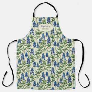 Texas Bluebonnet Kitchen Apron Lupine
