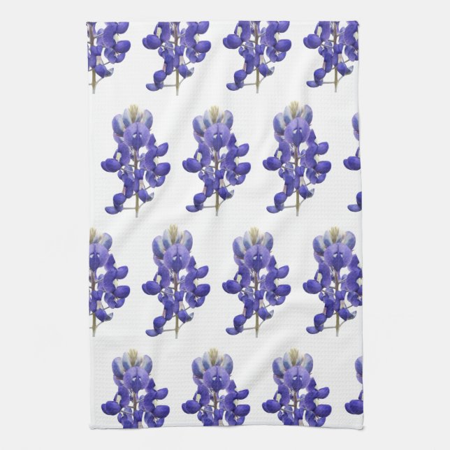 Texas Bluebonnet  Kitchen Towel (Vertical)