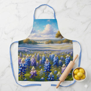Texas Bluebonnet Meadow Landscape Apron