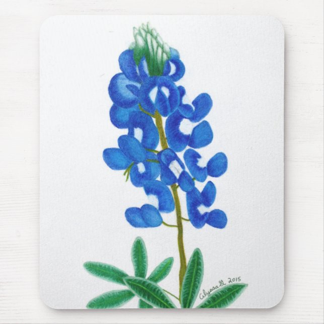Texas Bluebonnet Mousepad (Front)
