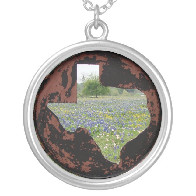 Texas Bluebonnet Necklace (Front)