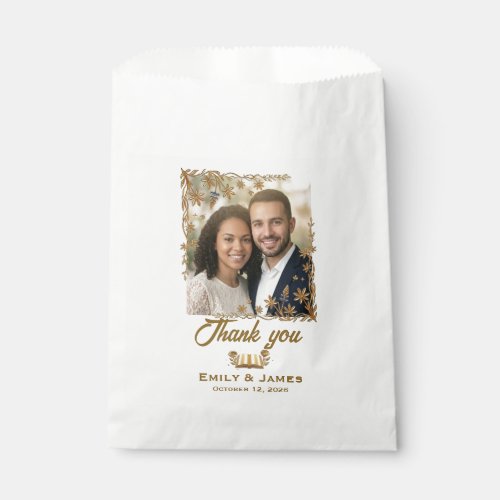 Texas Bluebonnet Photo Wedding Favor Seed Packet Bag