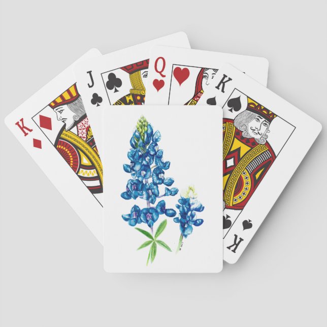 Texas Bluebonnet Poker Cards (Back)