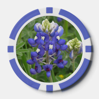 Texas Bluebonnet Poker Chips