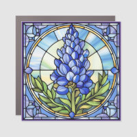 Texas Bluebonnet Stained Glass Design