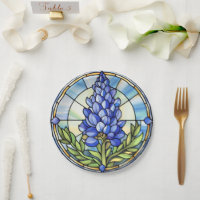 Texas Bluebonnet Stained Glass