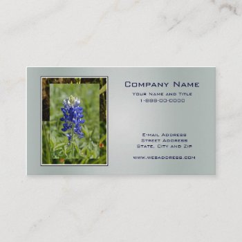 Texas Bluebonnet Wildflower Business Card by BusinessCardsCards at Zazzle