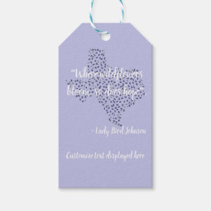 Texas Bluebonnet Wildflowers Message of hope  Gift Tags