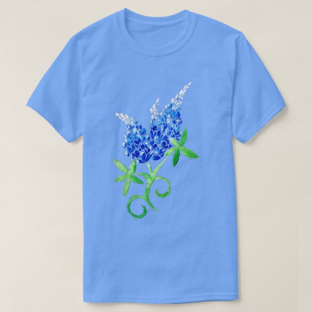 Texas Bluebonnets1 T-Shirt (Design Front)