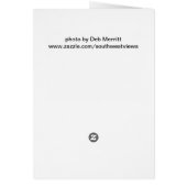 Texas Bluebonnets and Natural Wood Fence post (Back)