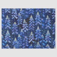 Texas Bluebonnets Blue Wild Flowers Pattern