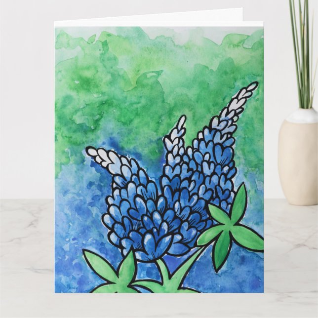 Texas Bluebonnets Card (Front)