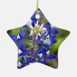 Texas Bluebonnets Ceramic Ornament