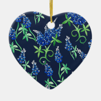 Texas Bluebonnets Ceramic Ornament