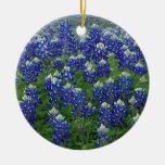 Texas Bluebonnets Field Photo Ceramic Ornament at Zazzle