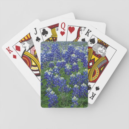 Texas Bluebonnets Field Photo Playing Cards