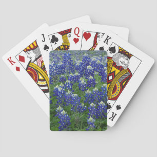 Texas Bluebonnets Field Photo Poker Cards