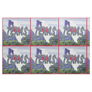 Texas Bluebonnets Flag and Landscape Fabric