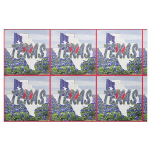 Texas Bluebonnets Flag and Landscape Fabric