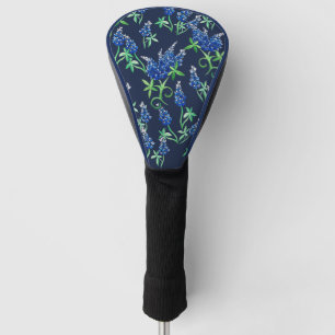 Texas Bluebonnets Floral Blue Golf Head Cover